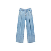 Women's High-Waisted Lightweight Tencel Wide-Leg Pants